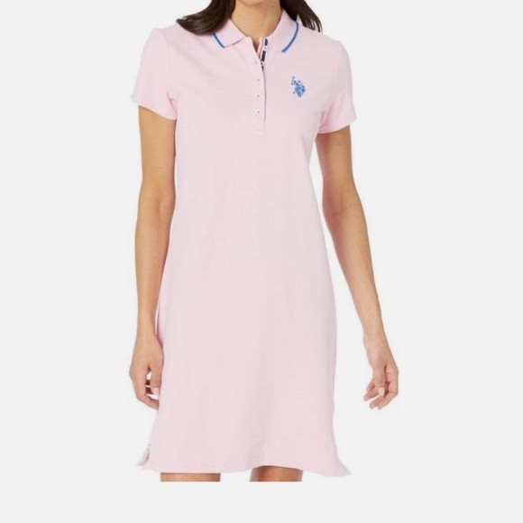 Wome’s Pink Polo Shift Dress S - Picture 3 of 16